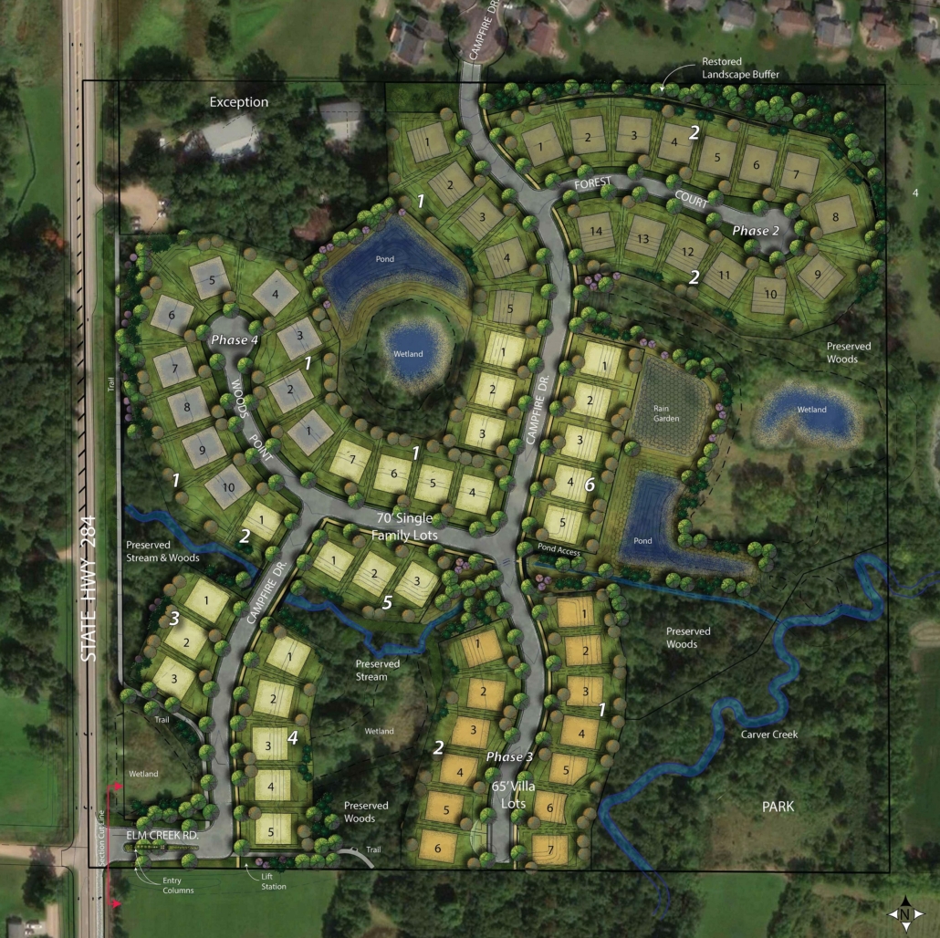 Woodland Creek Lot Map